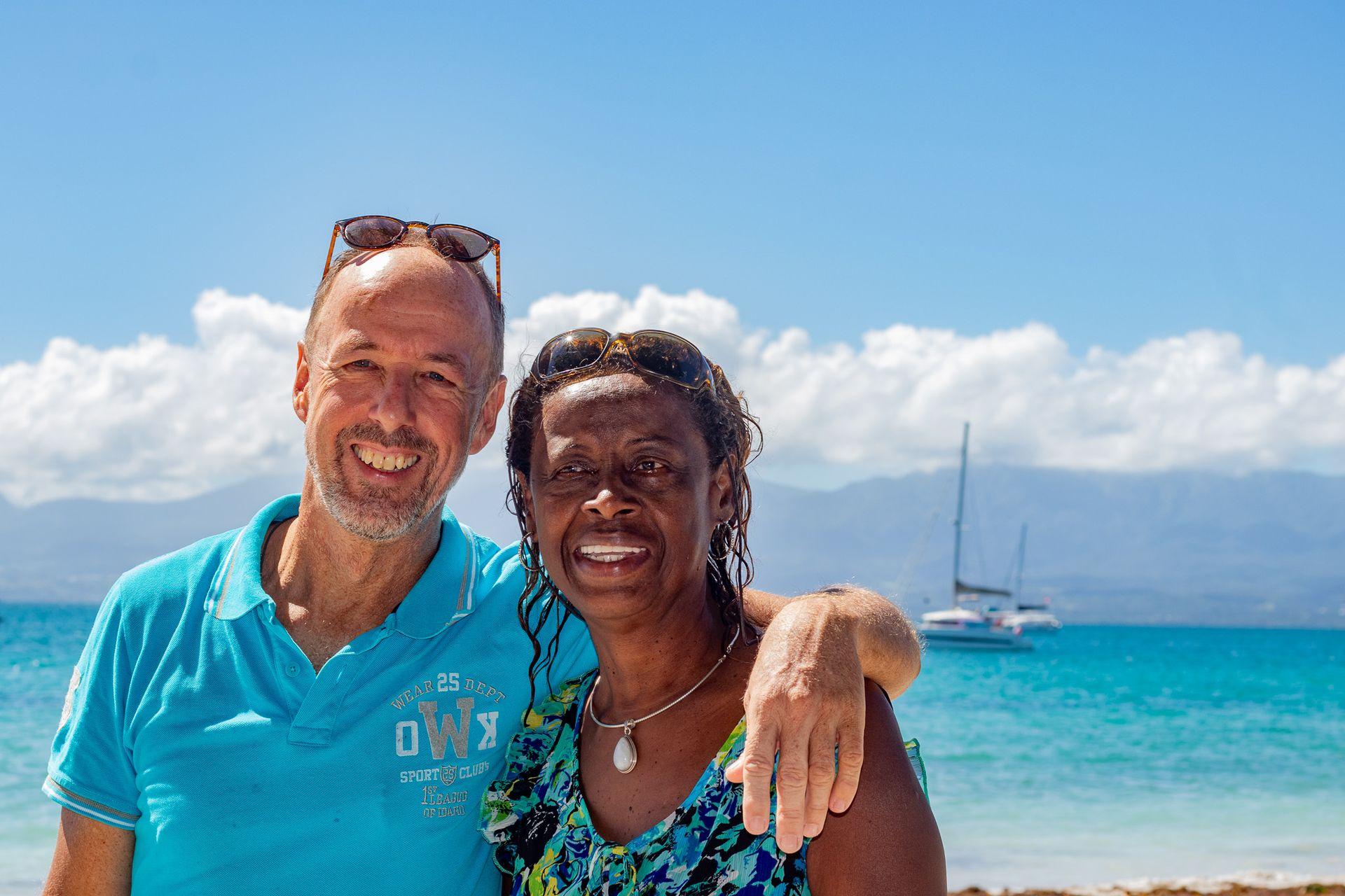 Anita et Henri, propriétaires du gîte JADEN KREYOL